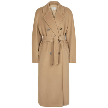 ໂຮງງານຂາຍໂດຍກົງຄລາສສິກ camel 101801 double-breasted cashmere coat women's mid-length profile high-end woolen coat
