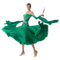 Tailor-made rhyme dance 2023 new national standard modern dance skirt ballroom dance costume performance competition big swing dress