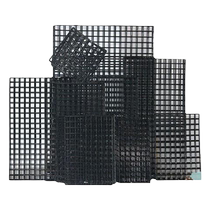 Black iron grid storage rack mesh hanging cargo grid rack wire mesh wall hanging iron photo wall decoration shelf thick