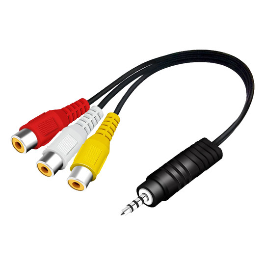 AV adapter one-to-three TV and set-top box converter 3RCA lotus female audio and video cable connecting cable one-to-three 1 female 3 male cable chain short-line TV three-in-one universal extension