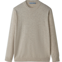 HLA Heilan Home Light Business Pure Wool Long Sleeve Sweater 24 Autumn New Warm Pullover Black Sweater for Men