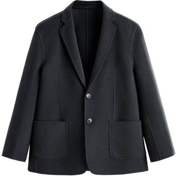 PEACEBIRD Men's Suit Collar Short Double-sided Woolen Coat 2023 Winter New Casual Fashion Wool Jacket Trend