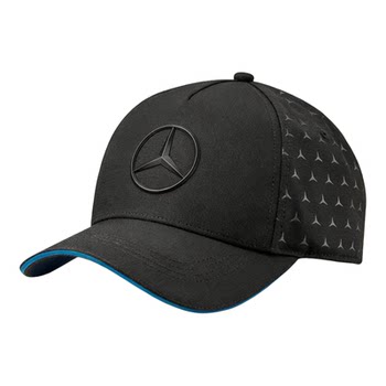 Mercedes benz star logo black breathable visor baseball cap