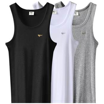Septwolves Vest ຜູ້ຊາຍຝ້າຍບໍລິສຸດກິລາເສື້ອຢືດ undershirt ຜູ້ຊາຍ Fitness Hurdle Summer Suspenders ຝ້າຍ Coarse thread