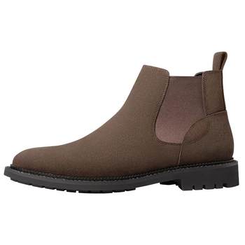 Soft and durable nubuck leather chelsea boots