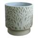 Old cement large flower pot and large diameter floor-standing flower vessel