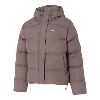 NIKE耐克女子宽松羽绒服连帽夹克冬季防泼水外套面包服IH0728-214