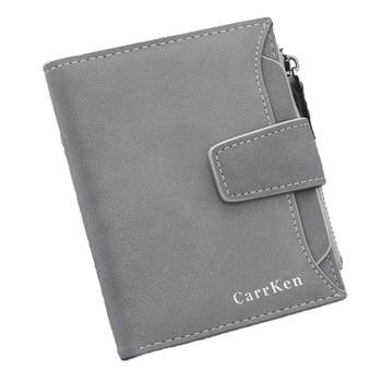 2021 Multifunctional Men's Wallet Vertical Short Wallet Student Youth Korean Style ຜູ້ຖືບັດໃບຂັບຂີ່ແບບງ່າຍດາຍ ຍີ່ຫໍ້ Trendy