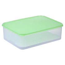 (Self-operated) Tupperware household refrigerator refrigerated large-capacity crisper box 9 4L sealed storage box with filter grid