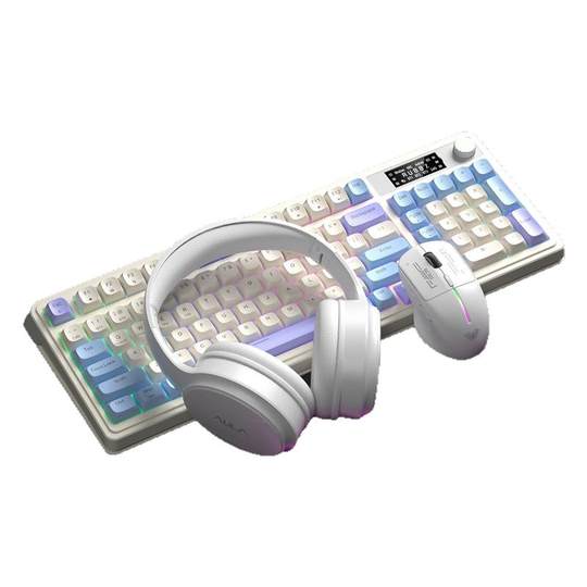 Conjunto de teclado y mouse inalámbricos de tres modos Wolf Spider S99pro