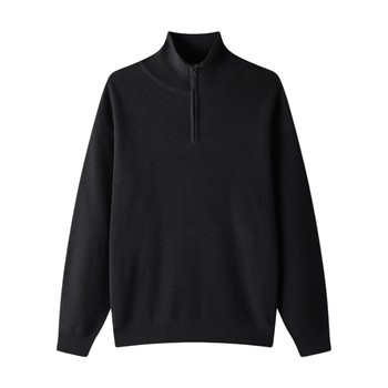 Zhonghe casual half zip pullover sweater for men Zhonghe casual half zip pullover sweater for men