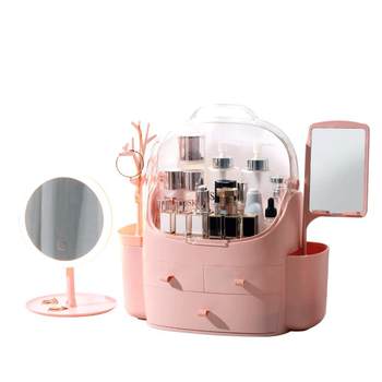 Large capacity desktop multi-function cosmetic storage box