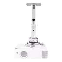 Projector hanger bracket thickened aluminum alloy universal telescopic adjustment home office ceiling engineering grade silver black