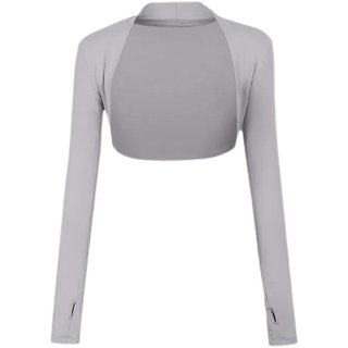 Быстросохнущий короткий жилет-шаль с длинными рукавами