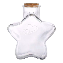 Gradient color star origami lucky star writable note luminous wishing bottle handmade DIY birthday gift for boyfriend