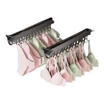 Trouser rack telescopic slide multi-functional underwear storage hook suspenders pump household pull-out wave clothes drying rack