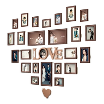 Photo display wall photo wall decoration creative photo frame wall hanging irregular living room photo album wall high-end sense