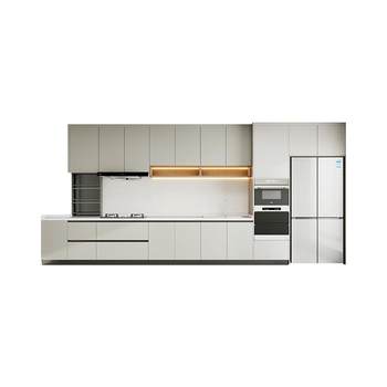 Quanyou whole house custom cabinets home kitchen stove integrated cabinet overall kitchen cabinet small apartment storage storage cabinet