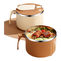 304 stainless steel lunch box office work canteen for rice bowls students special fast food insulated dining box rice cylinder with gamie