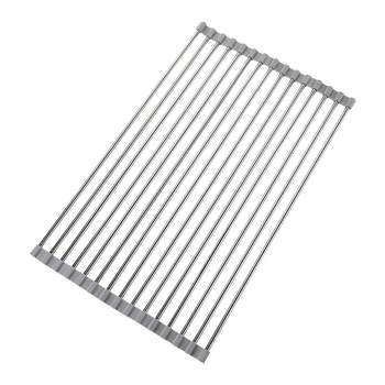 Drain rack sink bowl rack foldable dish sink dish storage rack kitchen storage rack drain basket stainless steel