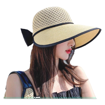 Sun protection hat for women summer face covering straw large brim sun fisherman hat beach hat