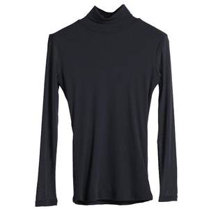 Autumn clothing 2026 new high-neck mesh bottoming shirt women's long-sleeved black sand body T-shirt lace top plus velvet gauze