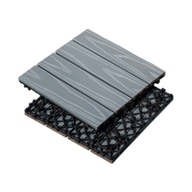 Plastic wood floor outdoor anti-corrosion wood plastic terrace floor with balcony self-paving transformation of second generation waterproof courtyard self-spelling