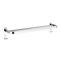 304 Thickened Stainless Steel Bathroom Towel Bar, No-Drill Installation, Single or Double Rod Towel Rack, Extended Length