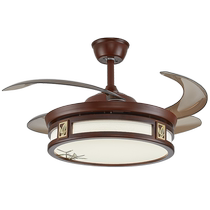 Oaks new Chinese style ceiling fan lamp electric fan chandelier living room home bedroom dining room lamp retro restaurant Chinese style