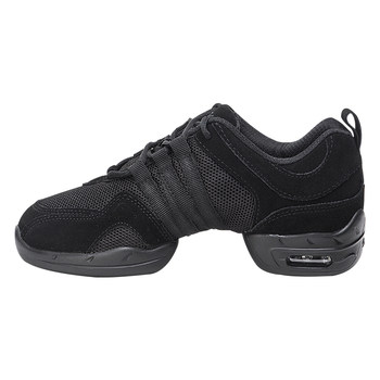 Sansha French Sansha Patchwork Modern Dance Shoes with Split Sole, Air Cushion, Mesh Surface, Sports Dance Shoes for Women, Square Dance Shoes