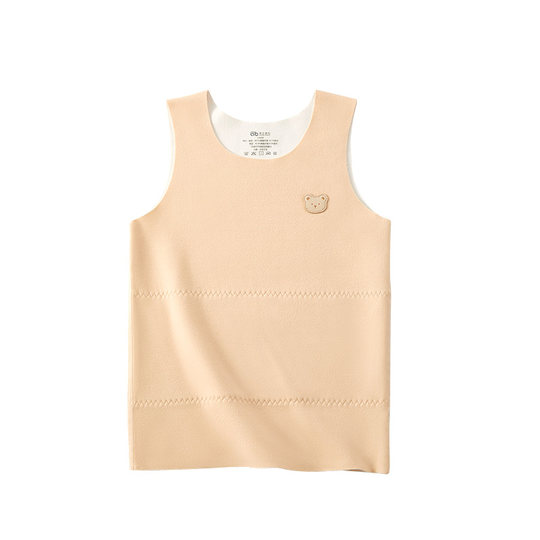 DeRong vest plus velvet to keep warm and protect belly in autumn and winter