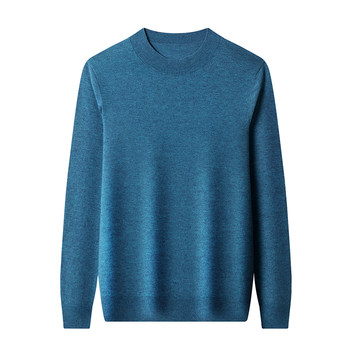 Spring bamboo spring and autumn thin cashmere sweater men's half turtleneck sweater Spring bamboo spring and autumn thin cashmere sweater men's half turtleneck sweater