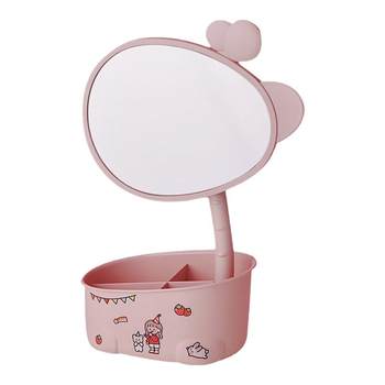 Dressing mirror ins style cute girl heart multifunction