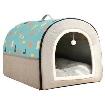 Cat house to keep cats warm in winter, cat house, closed removable and washable cat and dog house, universal pet supplies for all seasons