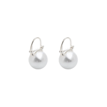 (Self-operated) DAISY BEAUTY imitation pearl earrings for women S925 silver niche style earrings style earrings