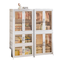 Childrens wardrobe installation-free baby clothes storage box baby small wardrobe home bedroom storage storage cabinet