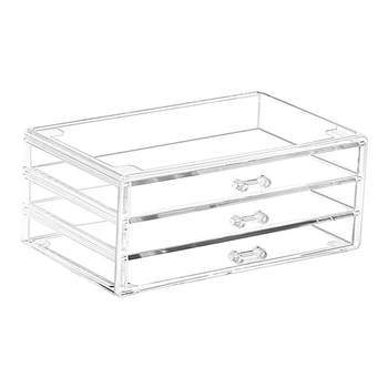 Drawer-style cosmetic storage box can be stacked with large capacity cosmetic box ins style light luxury dressing table skin care box