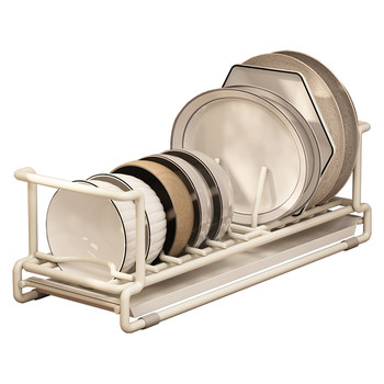 Kitchen drain dish rack with small size single-layer bowl rack with small cabinets with small chopsticks and bowl storage rack