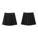 PIT simple retro pleated high-waisted skirt new versatile college style commuting slimming