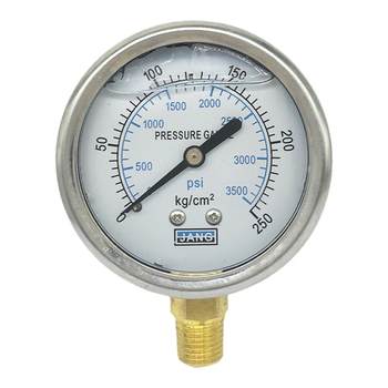 Yn-60 shock-resistant vacuum 400kg oil pressure gauge