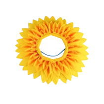 Sunflower hood Sunflower face mask funny face sunflower hat sports meeting opening ceremony entrance dance props