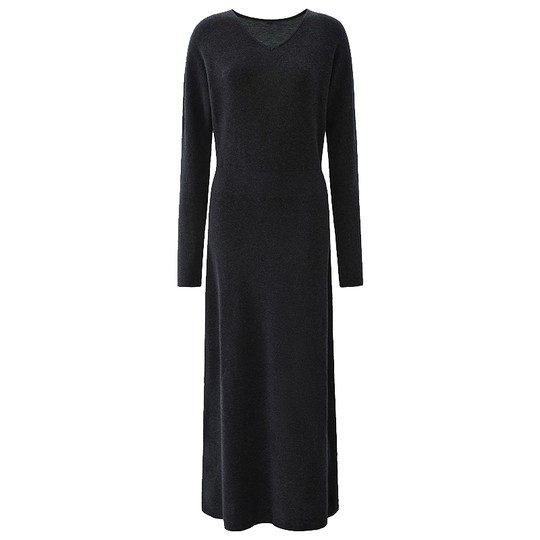 OCHIRLY European wool knitted long dress
