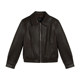 Black Pu leather jacket for women's spring motorcycle leather jacket