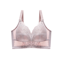 Womens bra for large breasts and small breasts full cup thin push-up push-up anti-sagging bra breast-shrinking lace