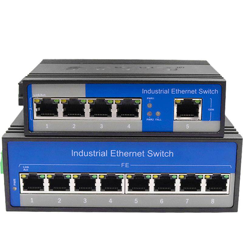 Opal industrial-grade rail-mounted switches are resistant to high and low temperatures