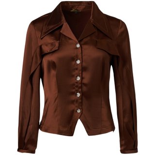 莱芙艾迪儿品牌女装梭织上衣法式优雅长袖气质衬衫1W1C34028