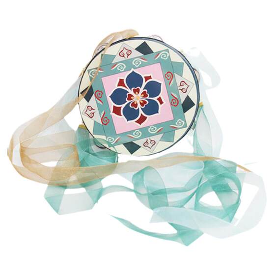 Dunhuang Feitian tambourine, Xinjiang Uyghur tambourine, Hanfu, hand-held photo-taking drum streamer, drum hall drum dance instrument