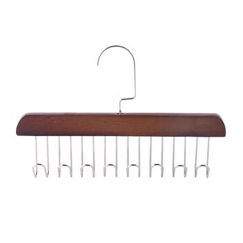 Wooden suspender clothes rack multi-functional clothes rack