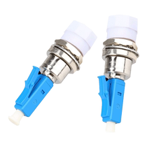 LC male FC female fiber optic male to female adapter LC-FC flange coupler adapter male and female connector flange flange head LC to FC connector jumper adapter
