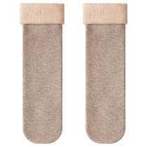 Autumn and winter socks womens snow socks plus velvet warm boneless confinement socks spring and autumn sleeping floor socks womens mid-calf socks
